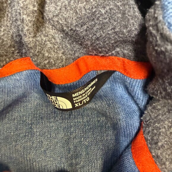 The North Face Mt. Tam 1/4-Zip Sweater Men’s XL Blue Knit EUC - Picture 7 of 12